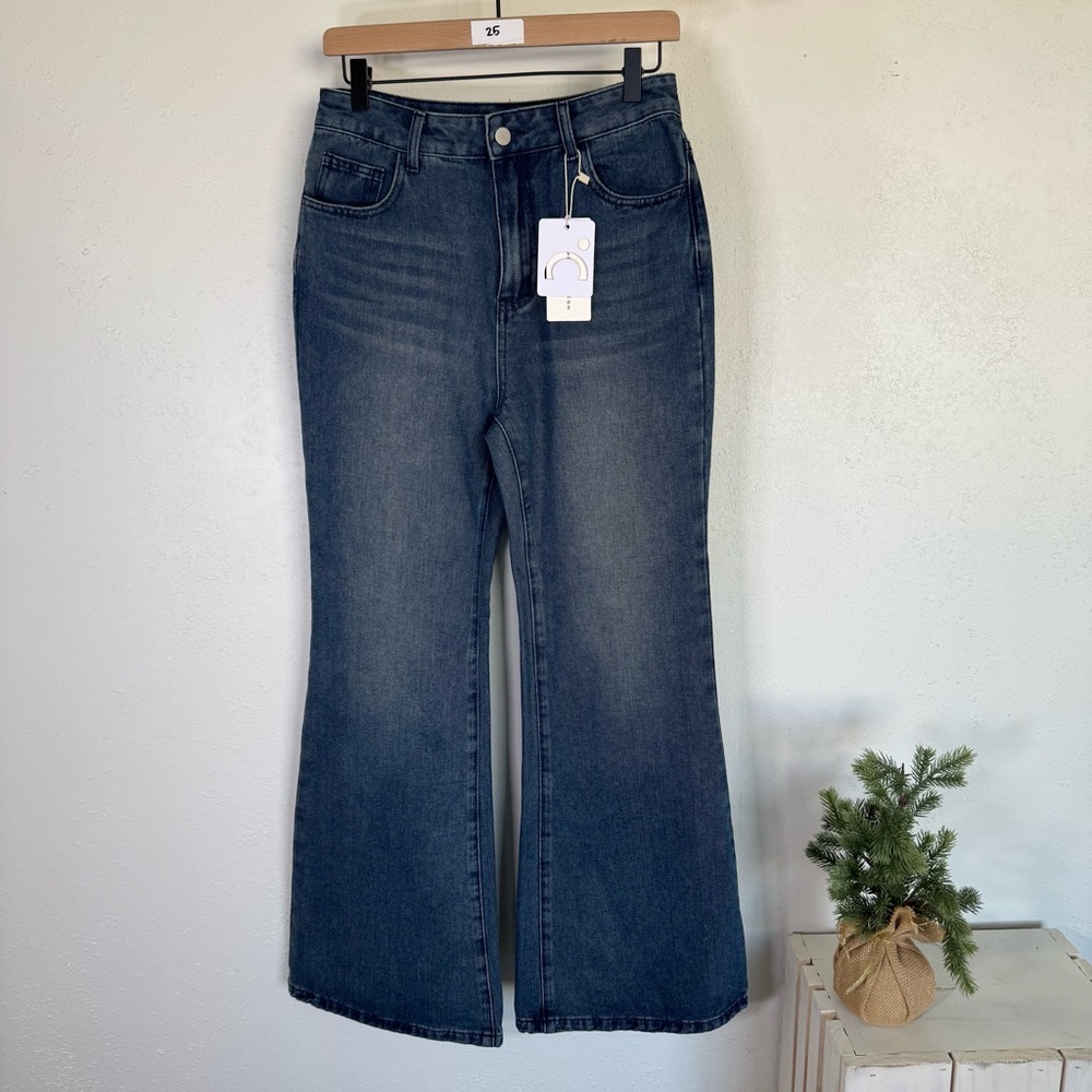 Commense Dark Blue Flare Jeans